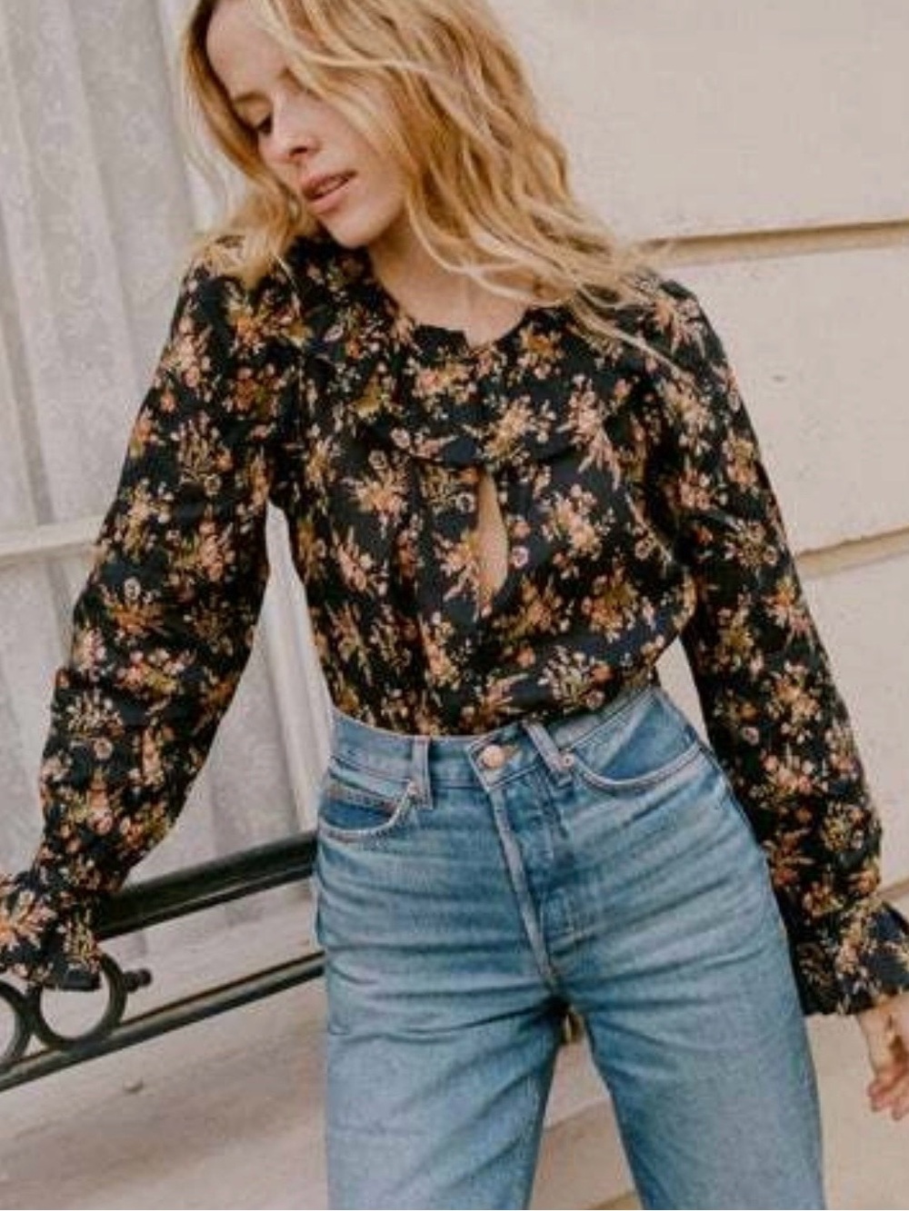 Doen Jamie Top, Foxglove Floral